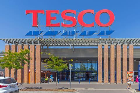 Tesco exterior, Hungary