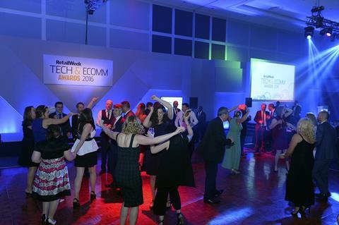 Dancing at the Tech and Ecomm awards