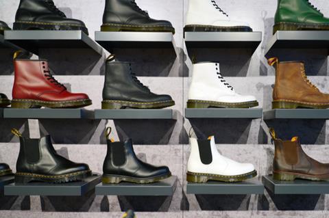 Dr Martens boots display