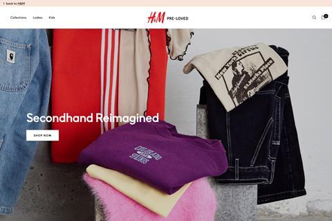 H&M second-hand web store