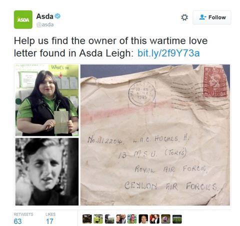 Asda tweet