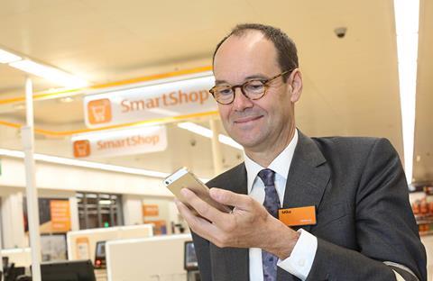 Mike Coupe Sainsburys smart shop