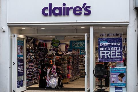 Claire's store, Stall Street