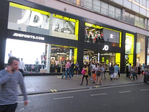 JD Sports' new flagship store on Oxford Street