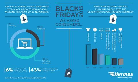 Hermes black friday graphic