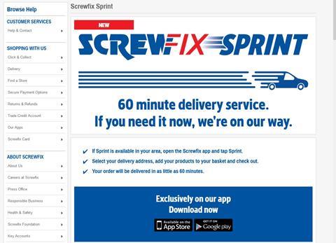 Screwfix sprint