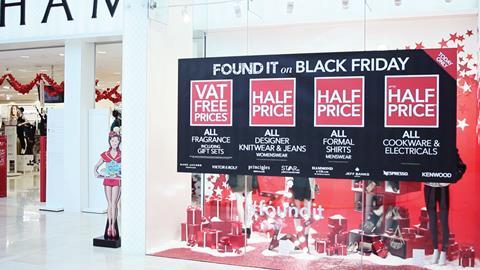 Debs black friday window web