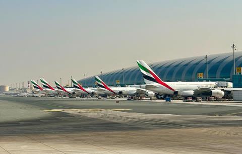 Dubai Airport aircraft