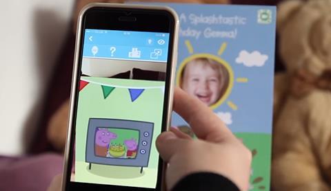 Moonpig augmented reality cards