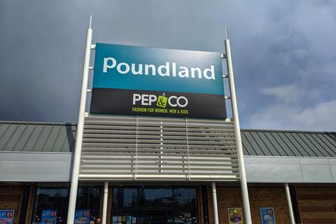 Poundland store exterior