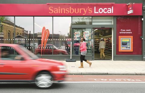 Sainsbury’s has plunged to a £72m pre-tax loss for the 2014/15 year, its first in a decade, driven by falling sales and property writedowns.