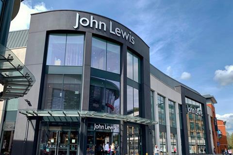 Exterior of John Lewis Chelmsford store