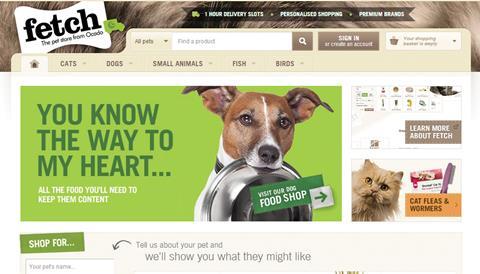 Ocado’s Fetch pet store will be the first of its standalone non-food sites