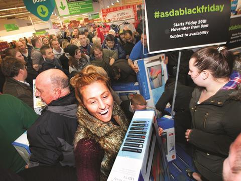 Shoppers flocked to Asda stores in search of a bargain on Black Friday