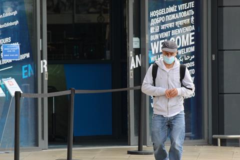 Edinburgh shopping face mask