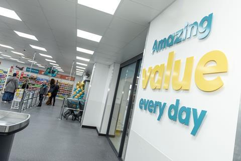 Poundland store interior