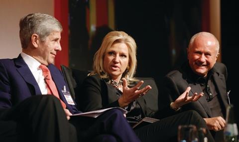 Sir Stuart Rose, Home Shopping Network chief executive Mindy Grossman and Esprit Holdings chairman Heinz Krogner