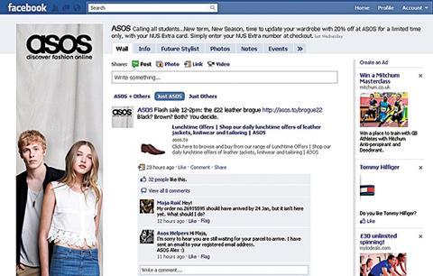 More customers use social sites to contact retailers