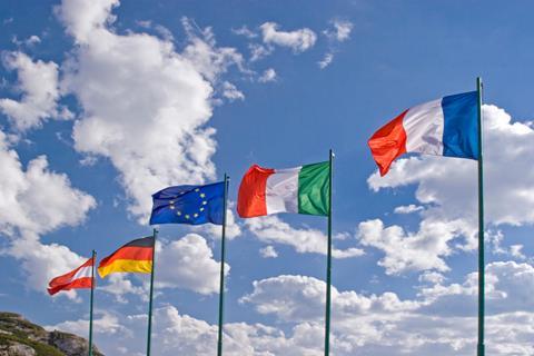 European flags