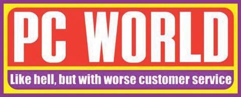 PC World spoof logo