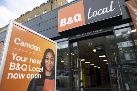B&Q Local Camden store front