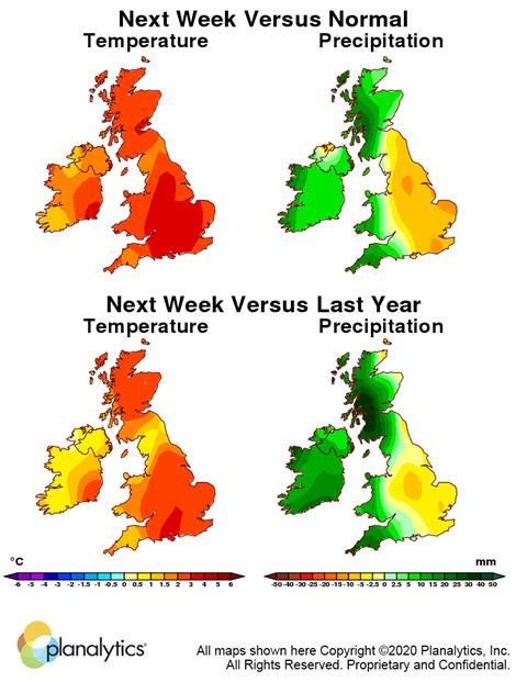 Weather maps 6 January 2020