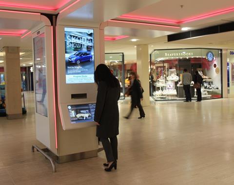 Shopping centres are introducing initiatives such as digital screens
