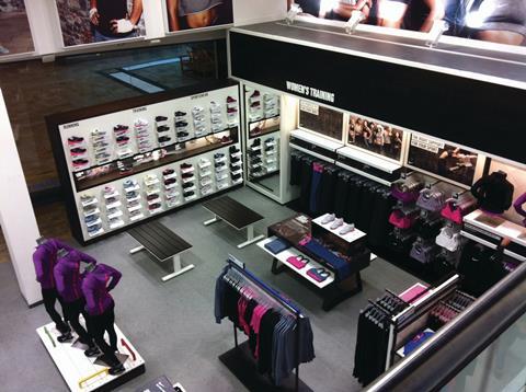 JJB’s new women’s fitness clothing hub at its Trafford Centre store
