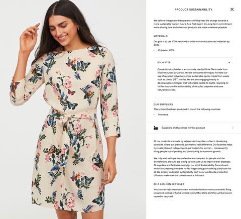 H&M launch new 'transparency layer'