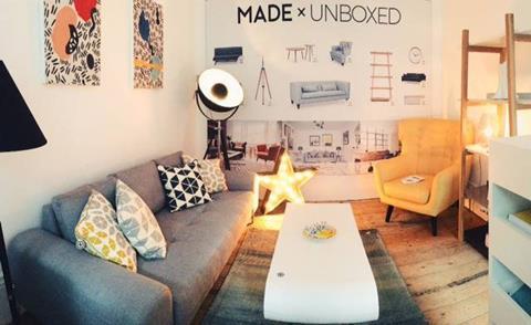 The online furniture retailer has opened a pop-up showroom in Brighton to monopolise on January sales.