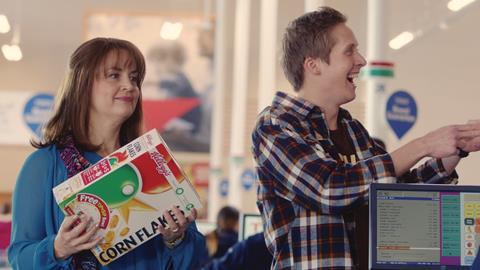 Tesco's new TV adverts highlight customer service and its new Brand Guarantee initiative.