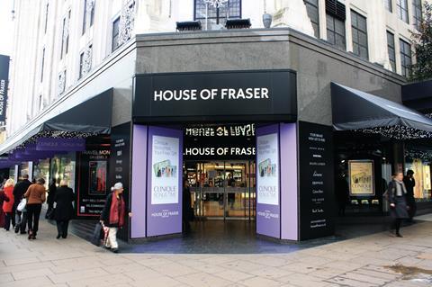 House of Fraser on Oxford Street