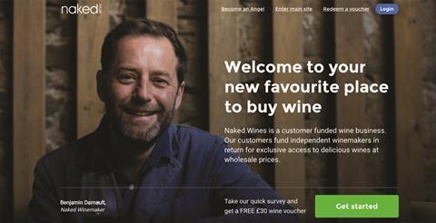 Naked Wines Angels page