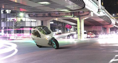 Lit Motors have designed a two wheeled vehicle that is a combination of a car and a motorbike