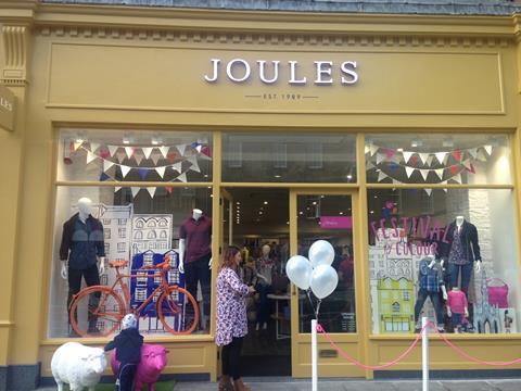 The exterior of Joules's new Edinburgh store