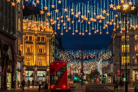 Oxford Street Christmas lights 2021
