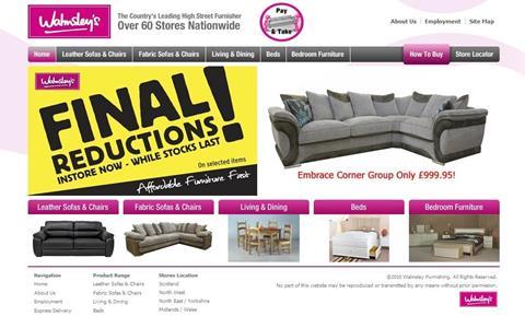 Furniture chain Walmsley Furnishing has gone into administration, it is reported.