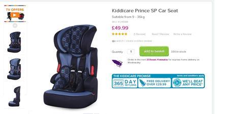 Kiddicare has launched a Prince car seat