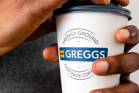 Greggs coffee cup