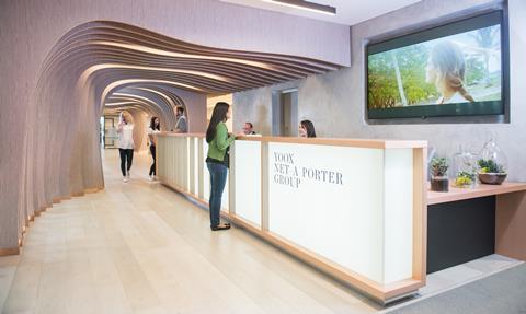 YNAP London tech hub reception