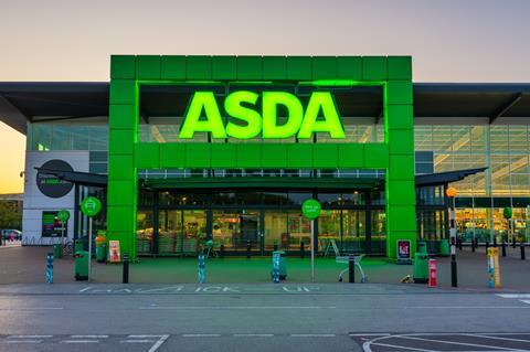 Exterior of Asda supermarket