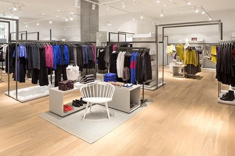 The interior of Cos' 100th store in Berlin