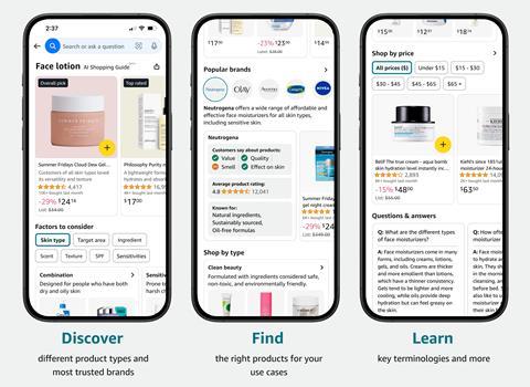 Amazon AI shopping guides