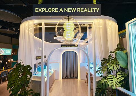 EE extended reality retail experience in its Westfield White City store