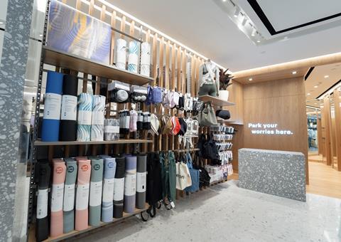 Lululemon store display