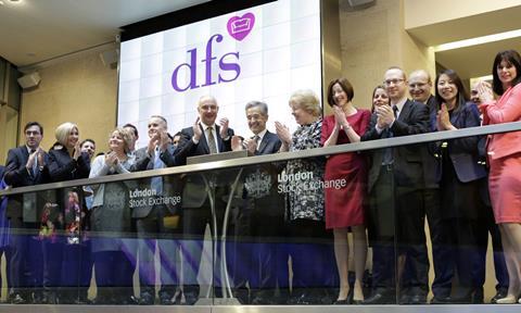 DFS boss Ian Filby launches the retailer on the stock exchange