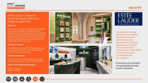 Innovation of the Week – Estée Lauder launches sustainable store programme