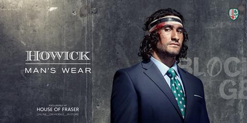 House of Fraser's ‘Man’s Wear’ campaign for Howick