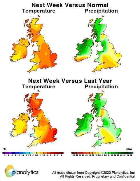 Weather maps 13 January 2020