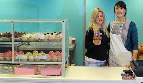 Sugarswirlz owner Sally Dodd (left) and shop assistant Terri Mammett who witnessed the 'cake rage' incident